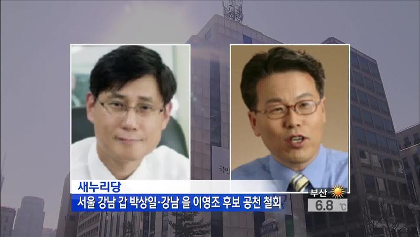새누리, 강남 공천 철회…8차 공천자 발표