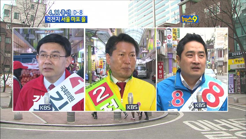 서울 마포을…전·현직 의원 ‘3파전’