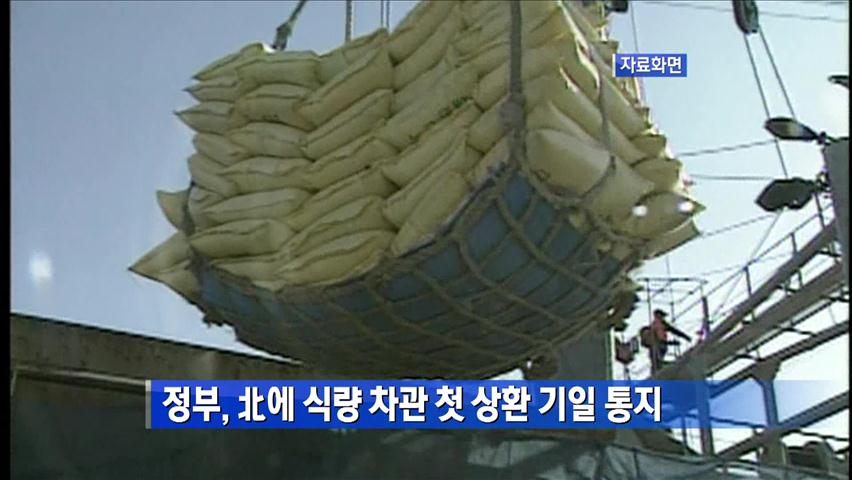 정부, 북한에 식량 차관 첫 상환 기일 통지