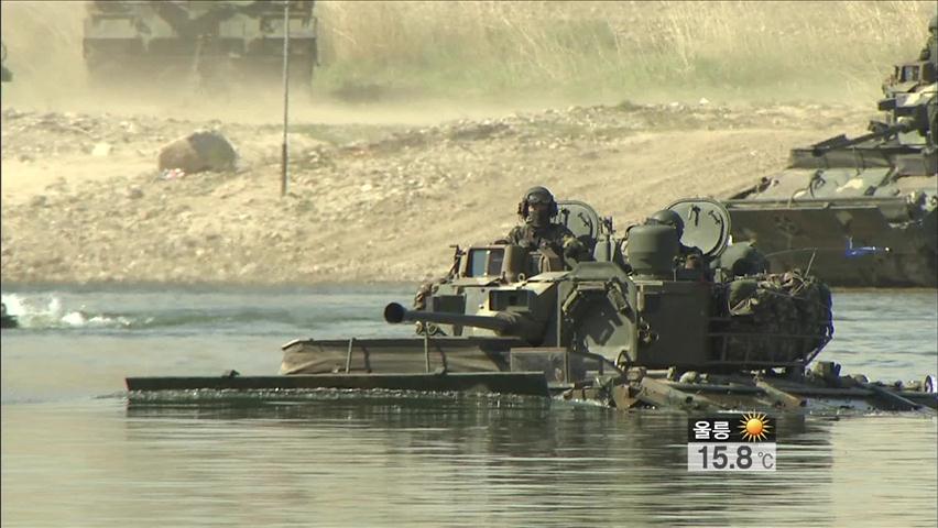 물에 뜨는 K-21 장갑차, 첫 실전 도하훈련