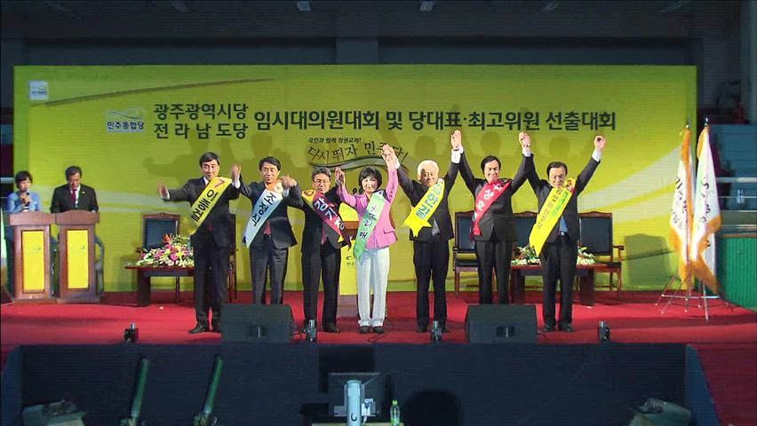 민주, 광주·전남 경선 강기정 1위·김한길 2위