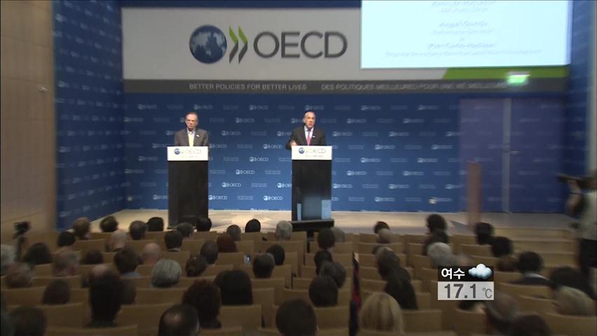 OECD, 韓 경제성장률 전망치 3.3%로 하향 조정
