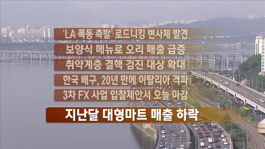 [주요뉴스] ‘LA 폭동 촉발’ 로드니킹 변사체 발견 外
