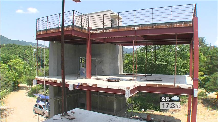 팔당 상수원 보호구역 편법 주택 ‘신축 바람’