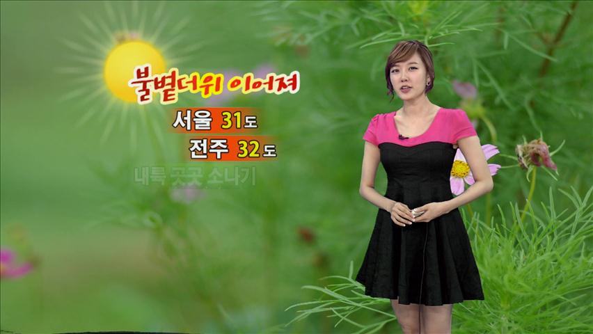 불볕더위 이어져…내륙 곳곳 소나기