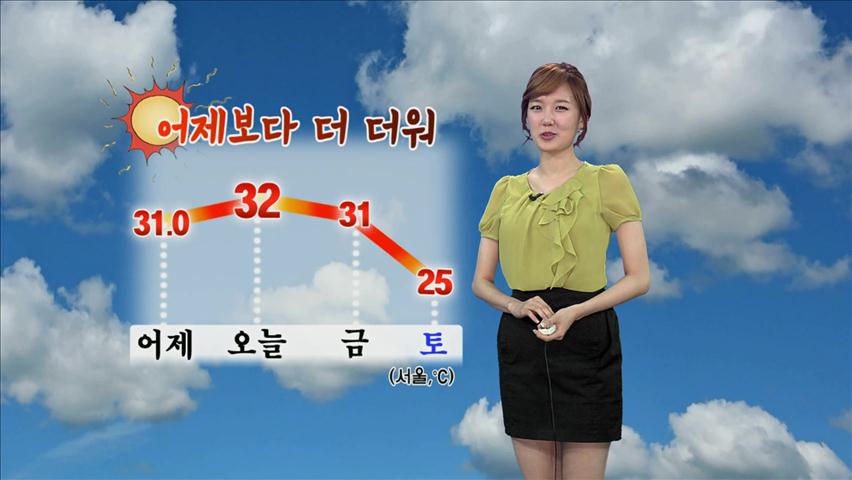 서울 32도 어제보다 더워…내일 장마전선 북상