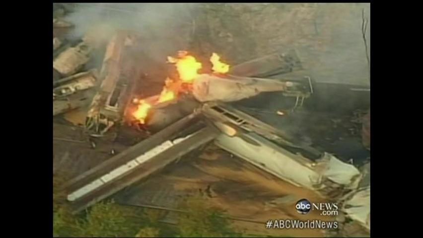 화학물질 운송 열차 폭발