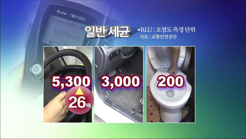 여름철 車 내부 ‘세균 범벅’…화장실보다 높아