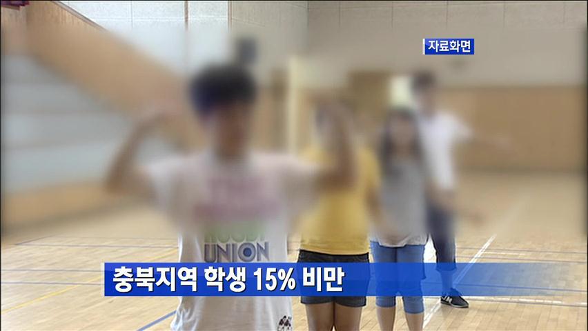 충북지역 학생 15% 비만