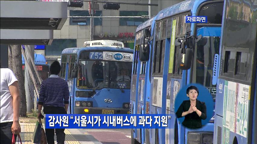 감사원 “서울시가 시내버스에 과다 지원”