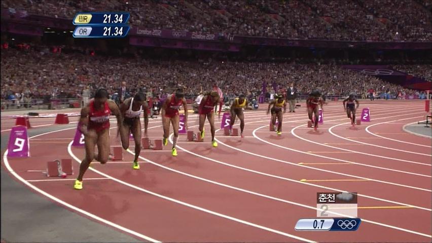 펠릭스, 여자 육상 200m 금메달