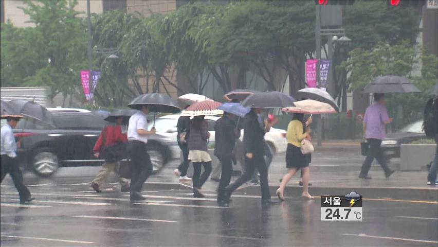 중부 곳곳 국지성 폭우…내일까지 최고 200mm