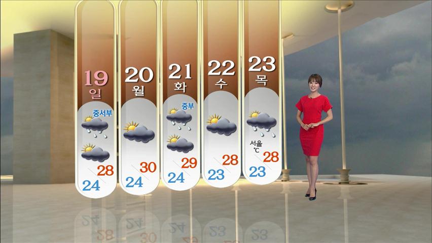 주말, 전국 곳곳 소나기…기온 낮아져