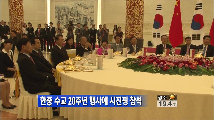 한중 수교 20주년 행사에 시진핑 참석