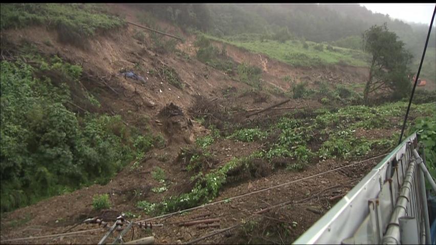 강원 동해안 폭우 피해 속출…삼척 국도 통제