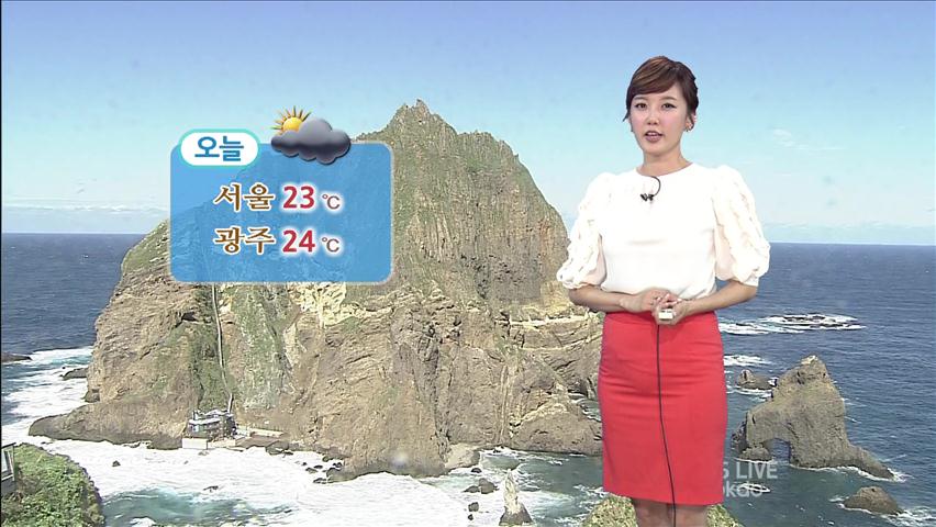 내륙지방 산발적 빗방울…서울 낮기온 23도