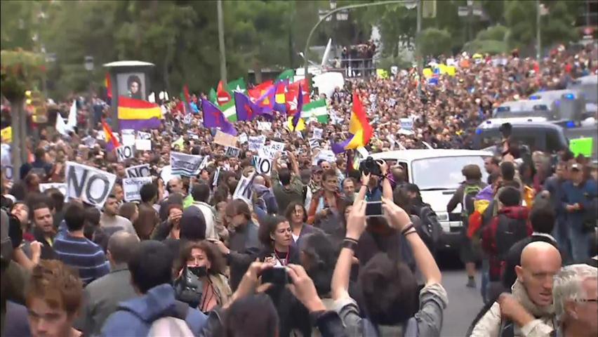 스페인, 긴축 항의 대규모 시위…충돌