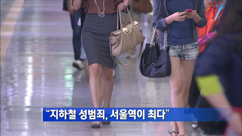“지하철 성범죄, 서울역이 최다”