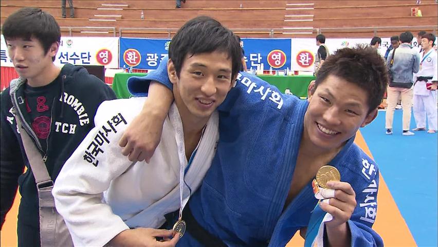김재범, 한체급 올려도 ‘금빛 한판승’