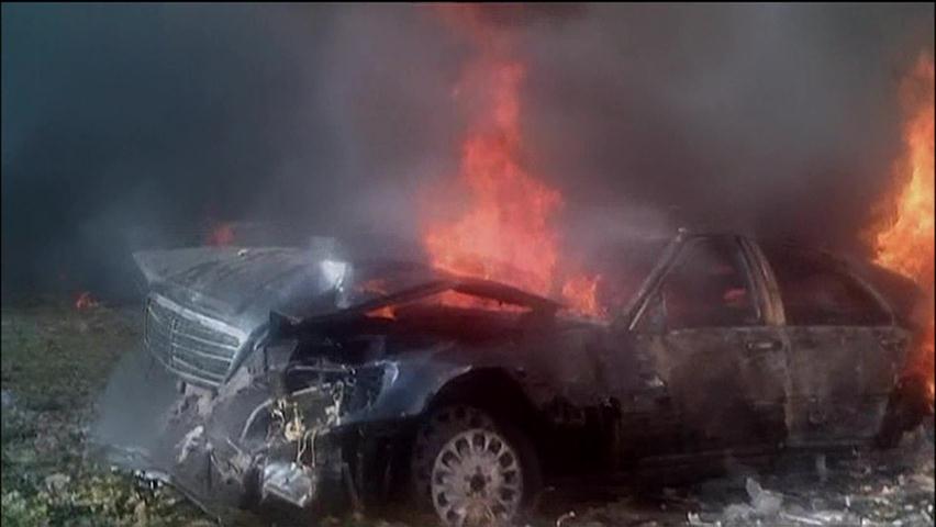 베이루트 車 폭발…정보 수장 등 90여 명 사상