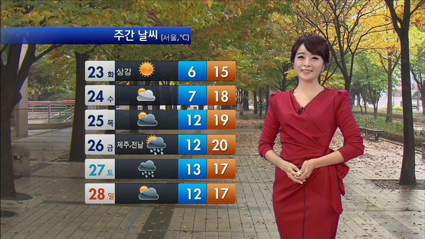 내일 요란한 가을비, 비 그친 뒤 기온 ‘뚝’