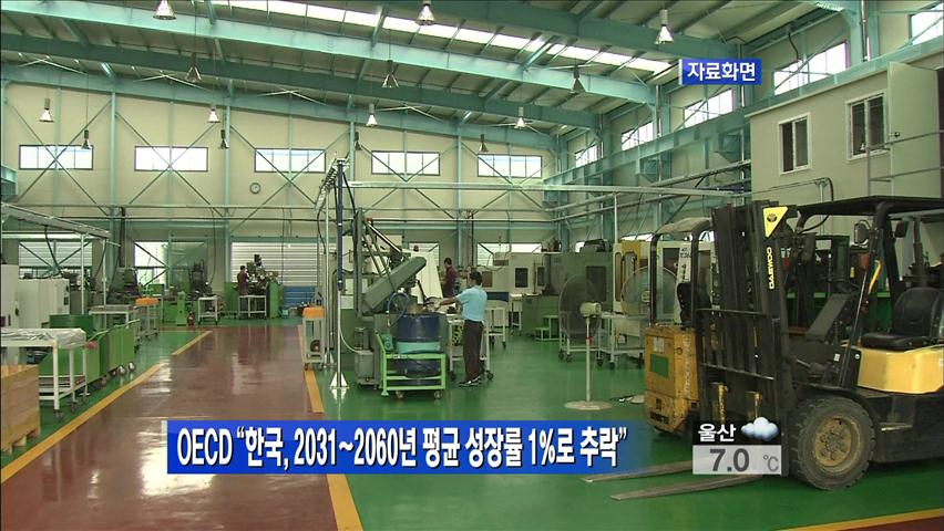 [생생경제] OECD “한국, 2031~2060년 평균 성장률 1%로 추락”