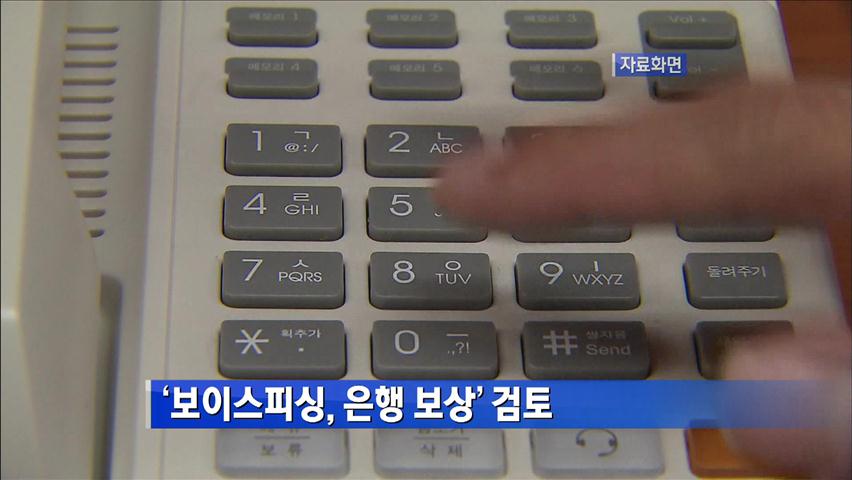‘보이스피싱, 은행 보상’ 검토