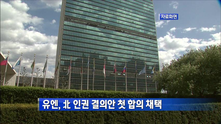 유엔총회, ‘북한 인권결의안’ 첫 합의 채택