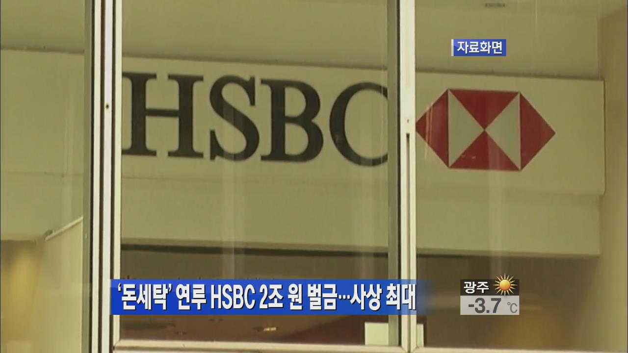 ‘돈세탁’ 연루 HSBC 2조 원 벌금…사상 최대