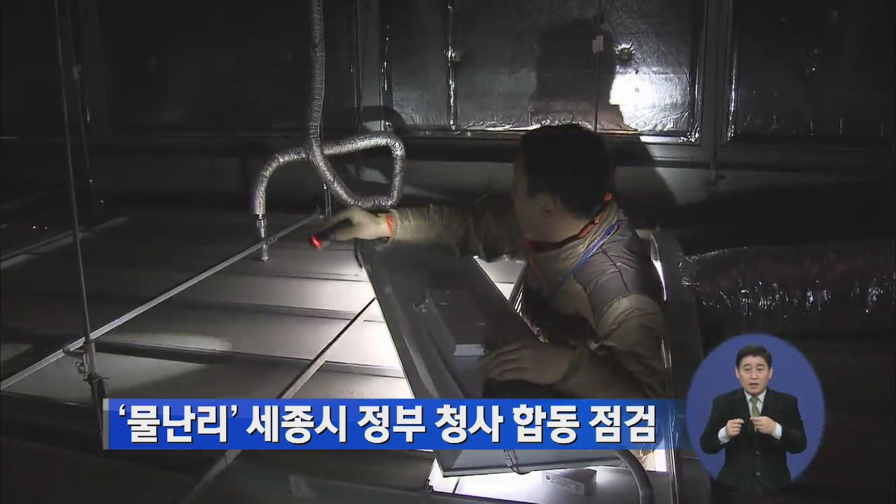 ‘물난리’ 세종시 정부 청사 합동 점검