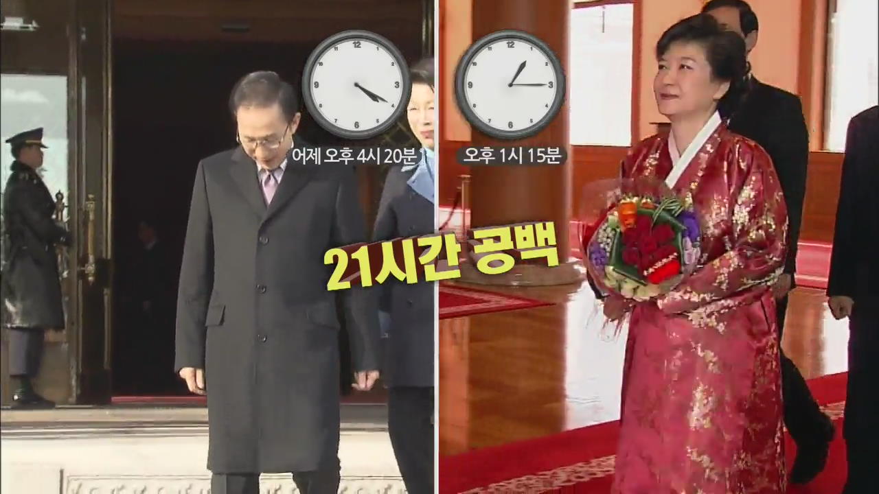 0시 ‘권한 이양’…21시간 청와대 공백