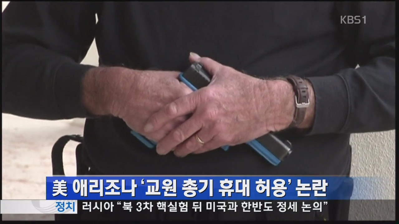 美 애리조나 ‘교원 총기 휴대 허용’ 논란