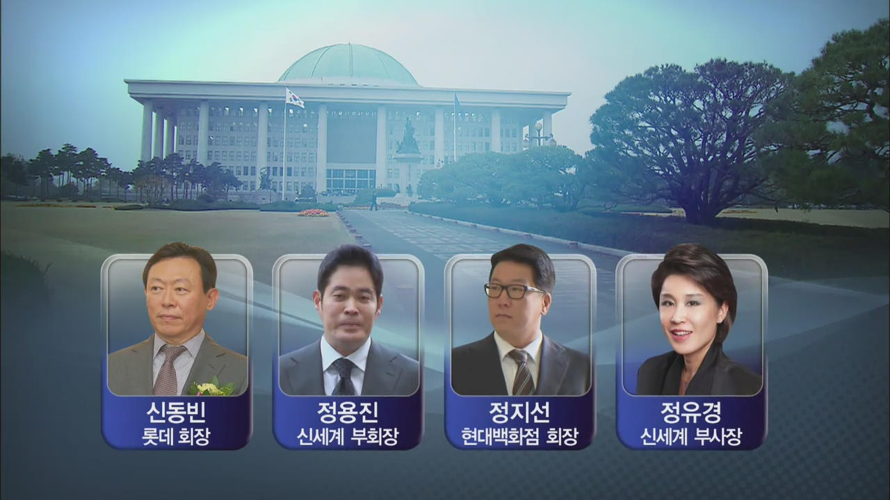 ‘국회 증인 불출석’ 유통재벌 이례적 재판