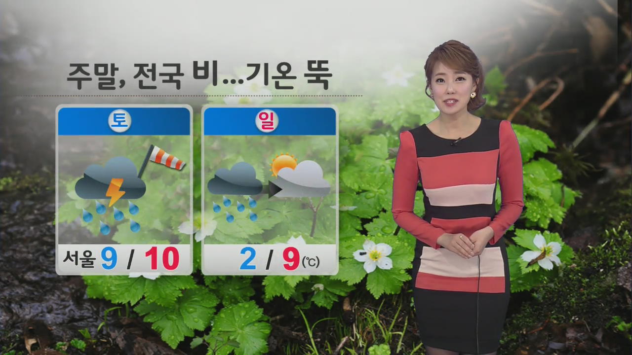 오늘, 기온 어제보다 더 높아…주말, 전국에 많은 비