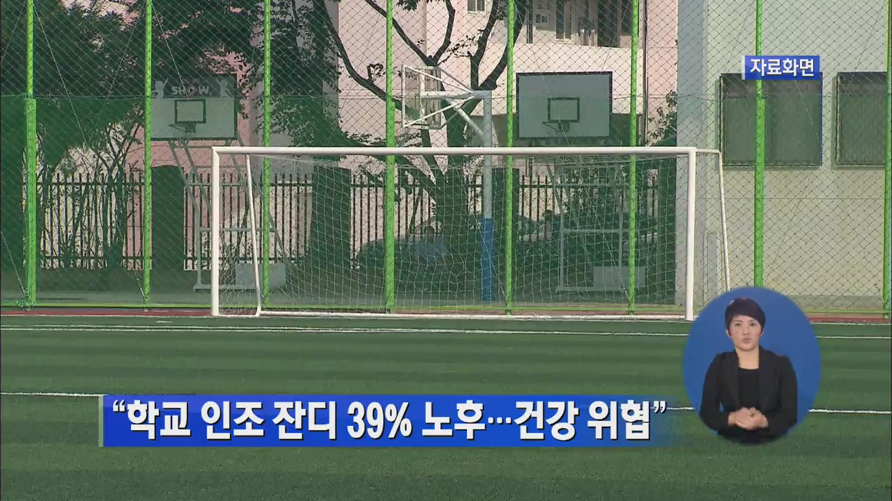 “학교 인조 잔디 39% 노후…건강 위협”