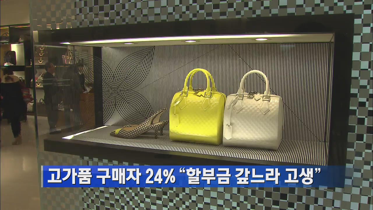 고가품 구매자 24% “할부금 갚느라 고생” 外