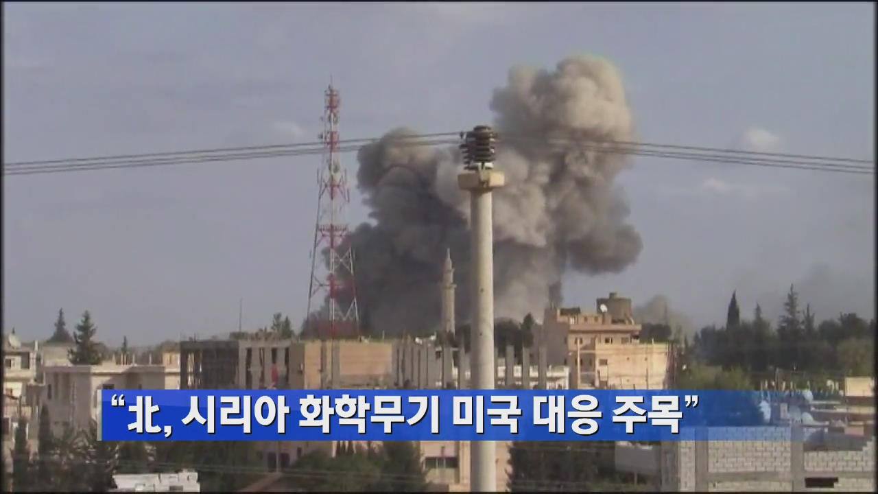 “北, 시리아 화학무기 미국 대응 주목”
