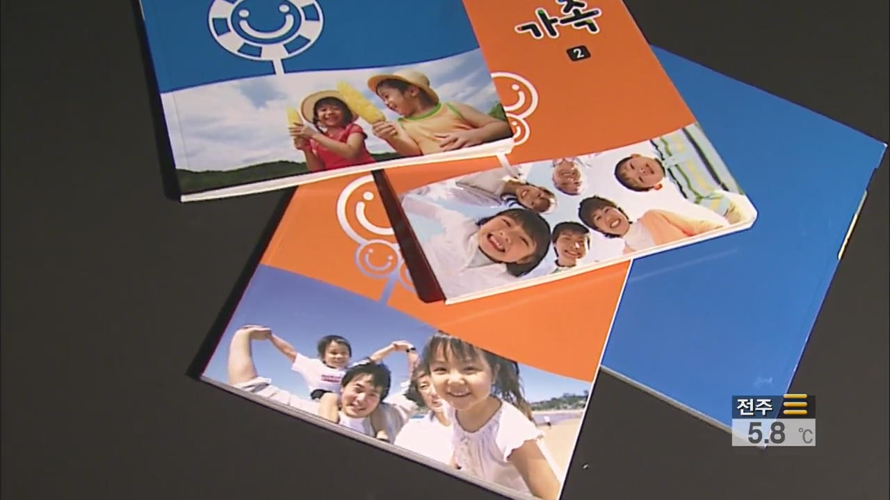 초등학교 국정 교과서 표지에 일본인 