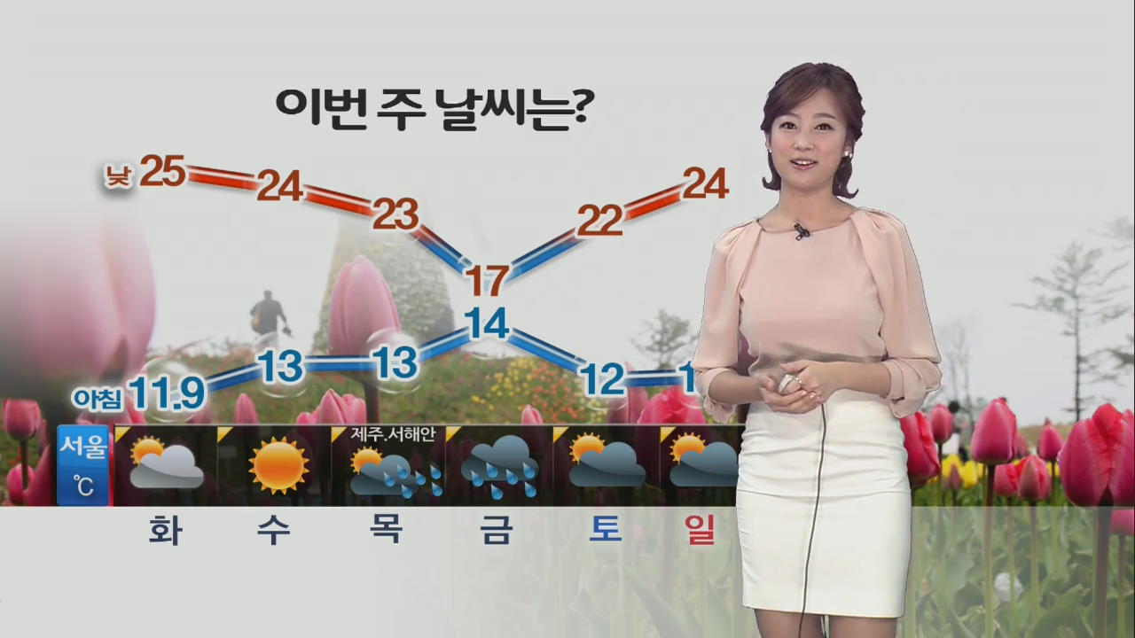 서쪽 지방 초여름 날씨…서울 낮기온 25도