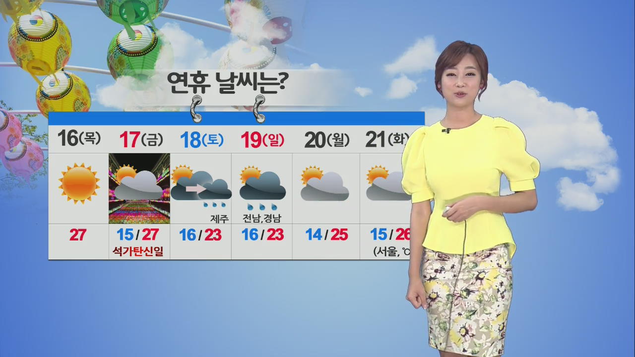 서쪽 지방 여름 더위…오늘 서울  낮기온 27도