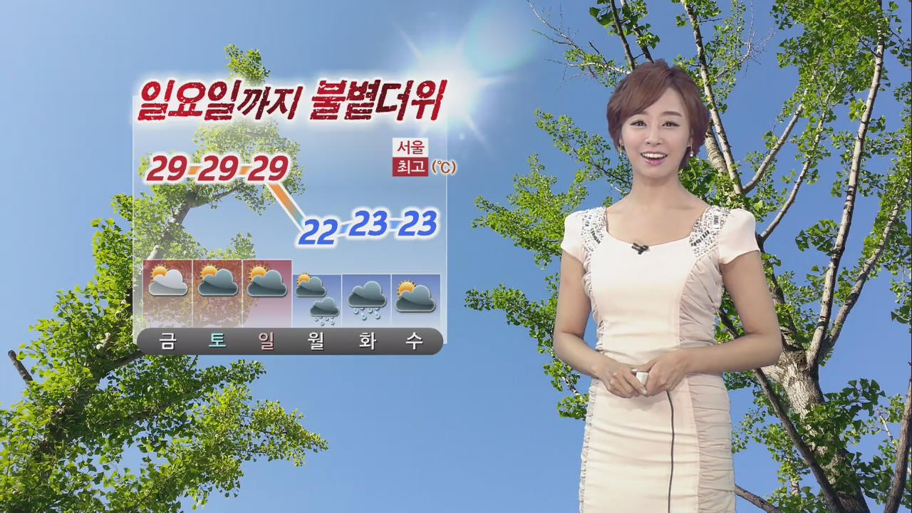 일요일까지 불볕더위…서울 낮기온 30.2도