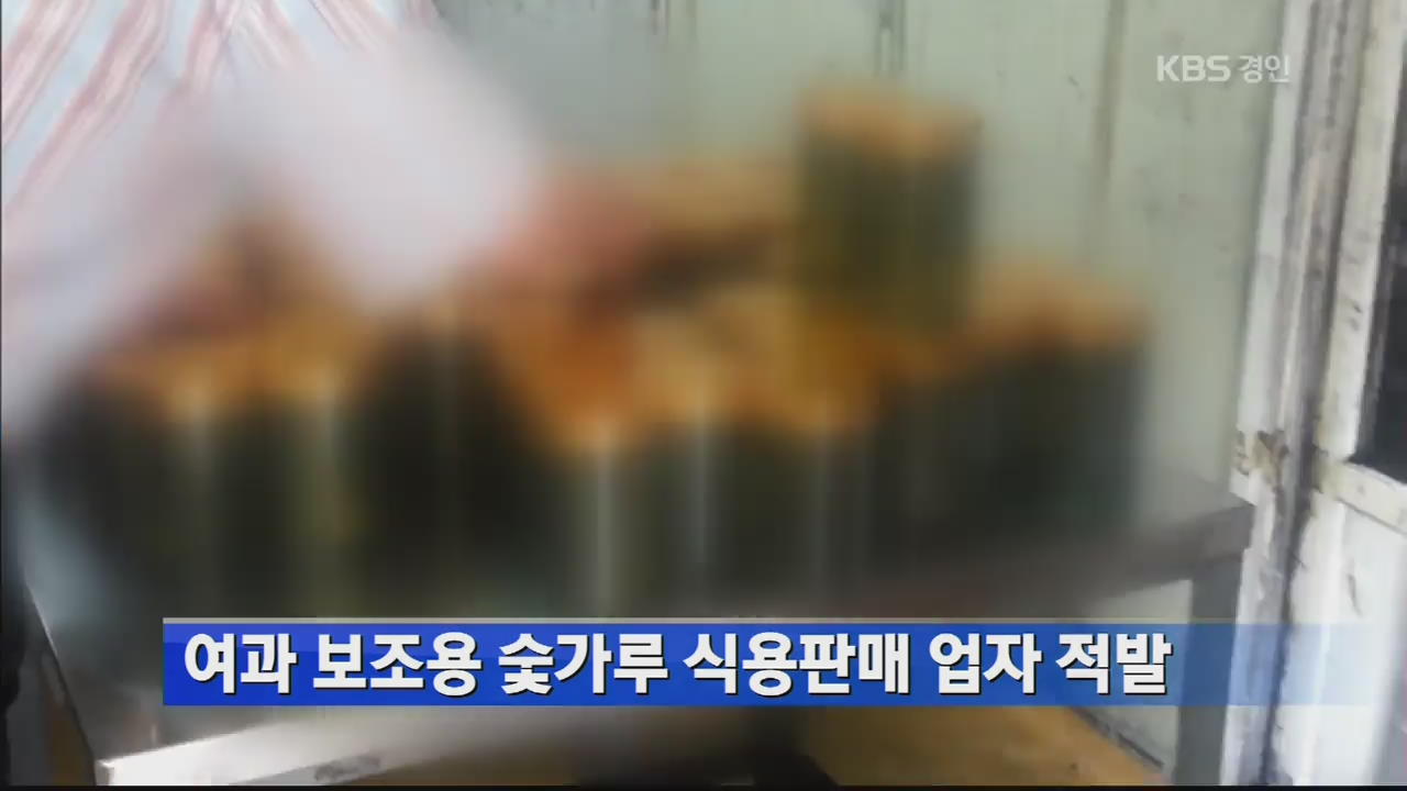 여과 보조용 숯가루 식용판매 업자 적발