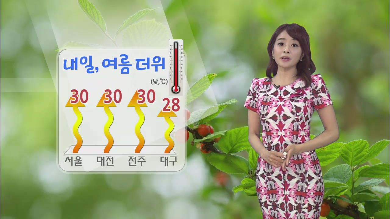 내일 여름더위 기승…서울·남부지방 30도