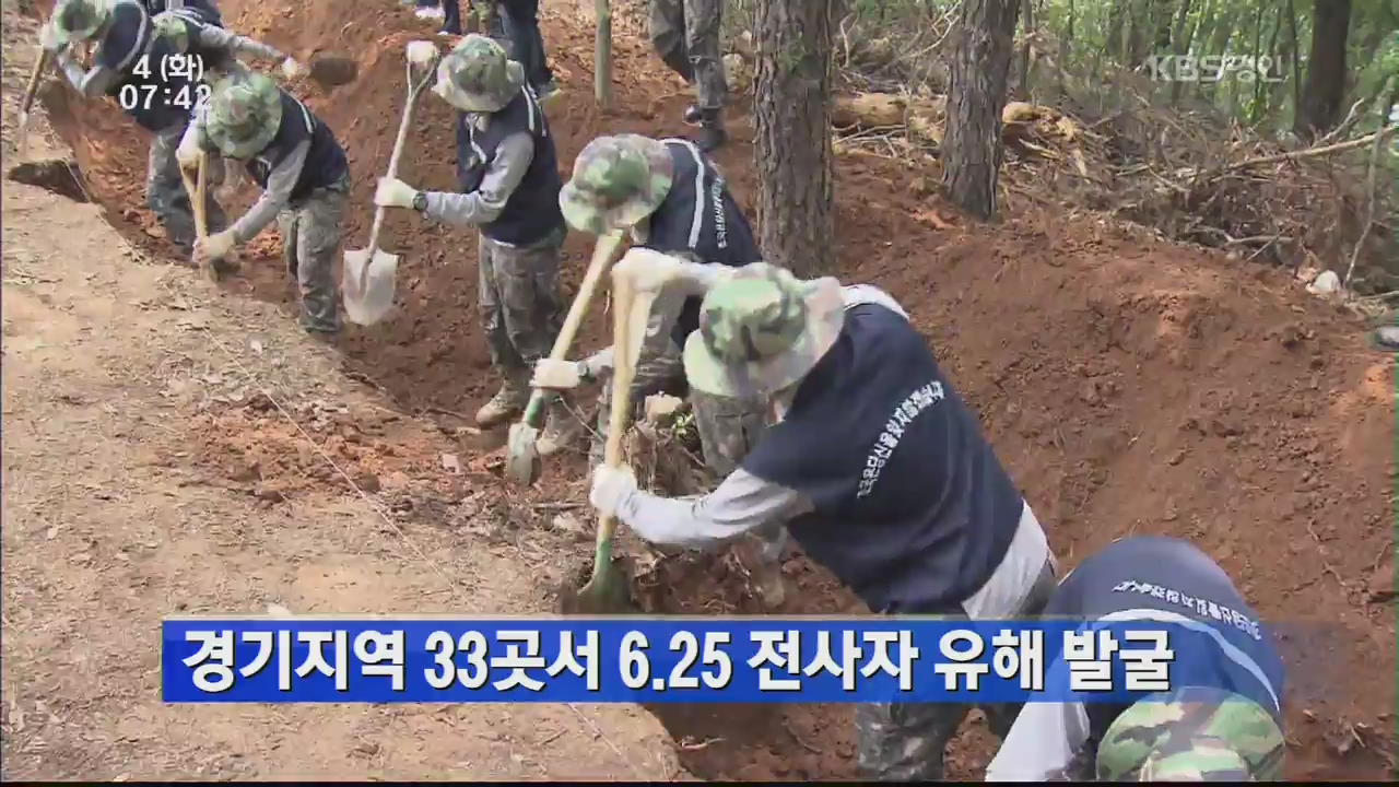 경기지역 33곳서 6.25 전사자 유해 발굴