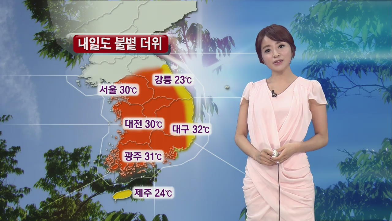 내일도 불볕 더위…서울 낮기온 30도