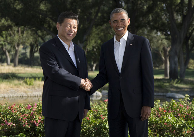 버락 오바마 미국 대통령과 시진핑 중국 국가주석 간 첫 정상회담이 현지 시각으로 7일 오후 5시쯤 미국 캘리포니아에서 시작됐다.