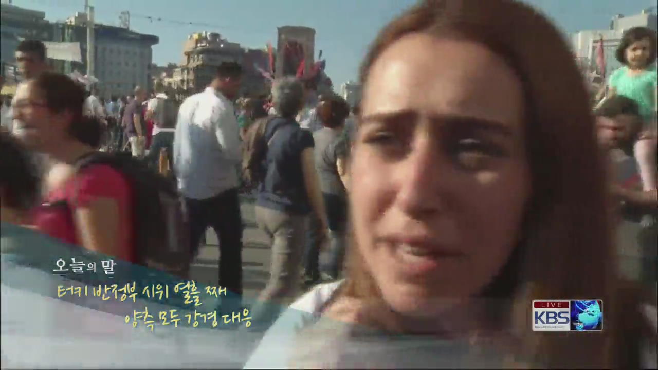 [오늘의 말] 터키 반정부 시위 열흘 째, 양측 모두 강경 대응