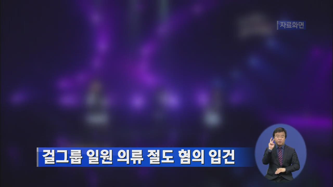 걸그룹 일원 의류 절도 혐의 입건