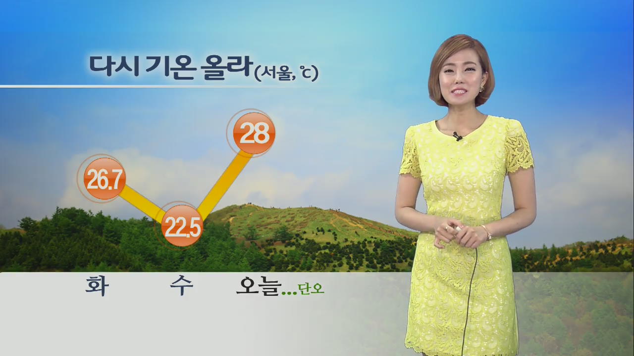 다시 기온 올라…다음주 장마 시작