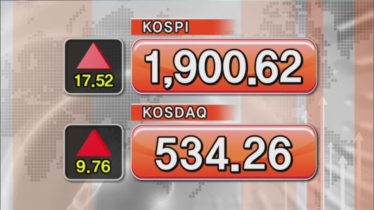 코스피 1,900.62 코스닥 534.26